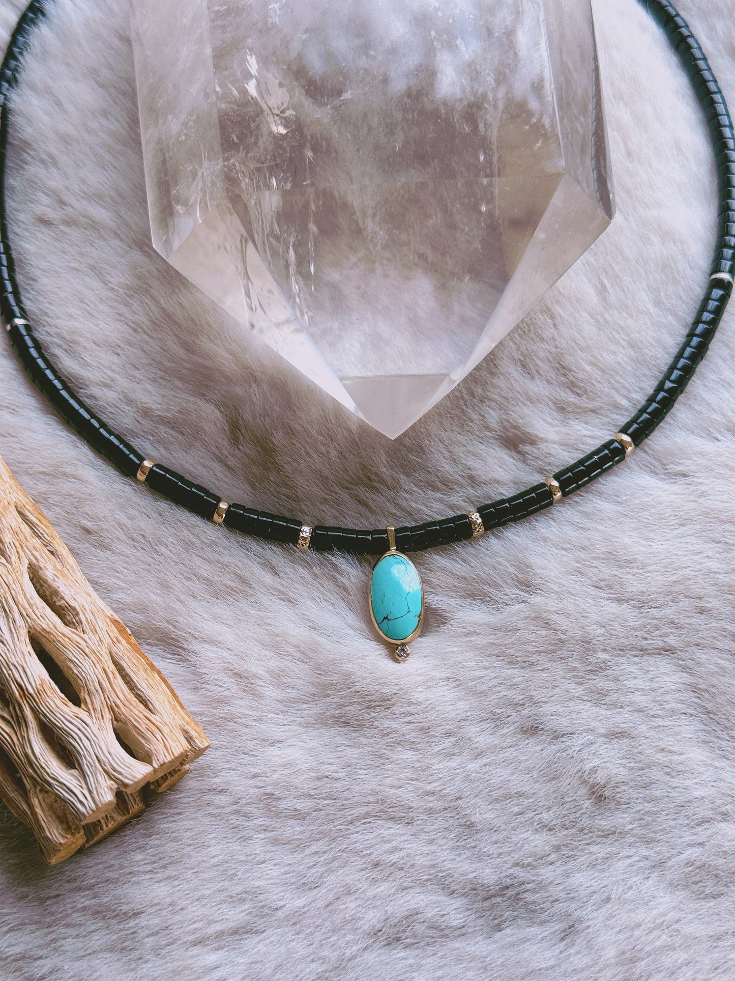 Obscura Thalassa Necklace in 14k gold and silver
